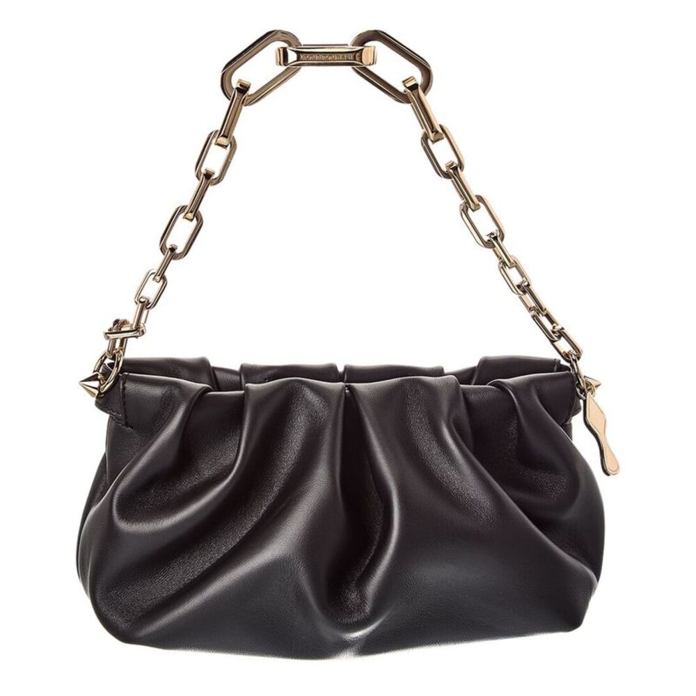 Christian Louboutin Eva Small Leather Pouchette, Black